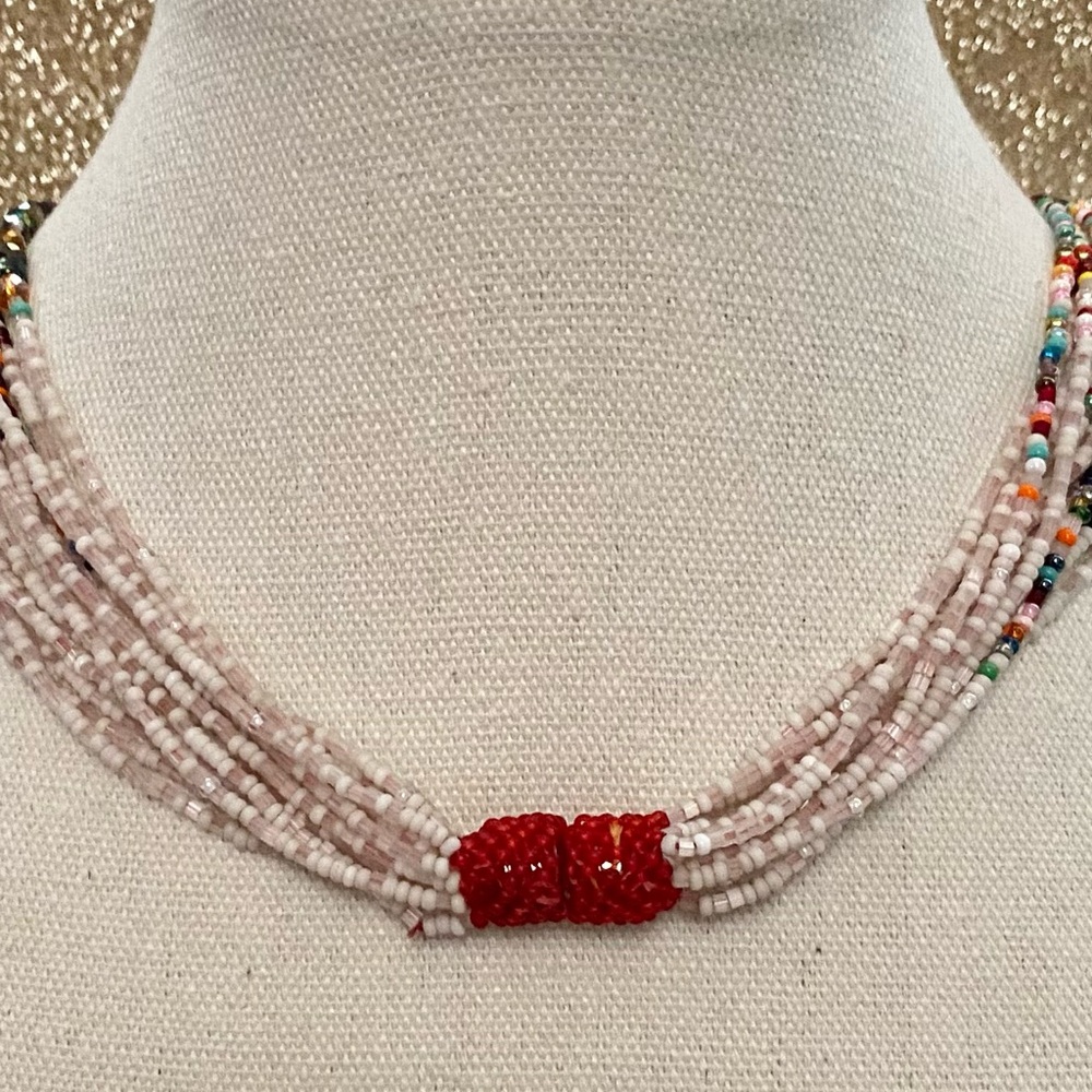 Free People Brilliantly Beaded Necklace ~ NWOT - Picture 3 of 4